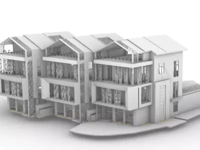 residential housing project  3D model