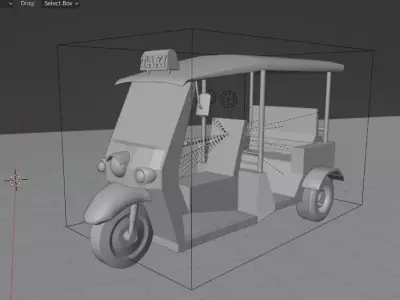 TUKTUK In BANGKOK THAILAND 3D model