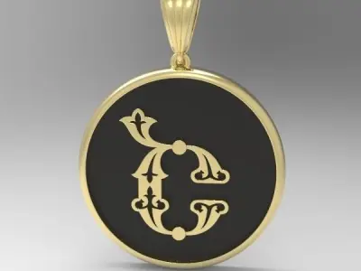 Decorative Letter Sh 3D print model