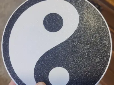 Ying Yang Trailer Hitch Cover 3D print model