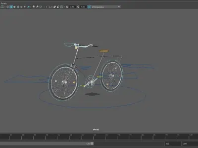 Vintage Raleigh bike 3D model