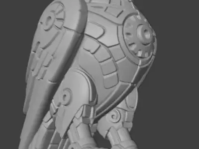 Industrial Falcon Sculpture 3D print model