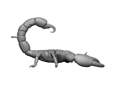 scorpion pendant 3D print model
