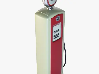 Old Gas Station 3D model