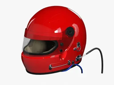 Bell XFM-1 Racing Helmet 3D model