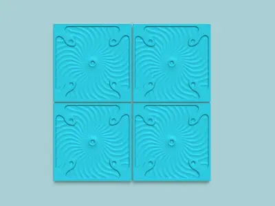 Wall Panel A20 Ornament - Interior Design Decoration 3D print model