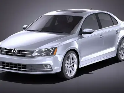 Volkswagen Jetta 2015 VRAY 3D model
