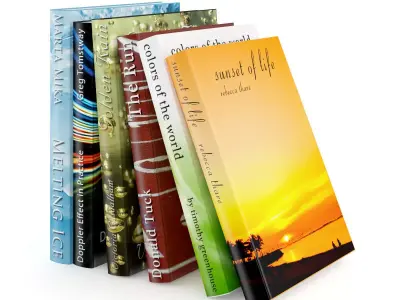 Books Set christian 3D model