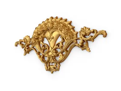 Classic carved decor ornament 347 3D model