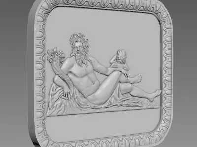 Bas-Relief 3D Model for CNC 3D model purchase