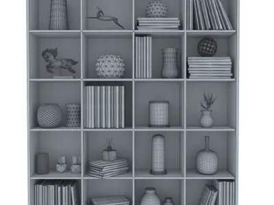 decorative set rack 3D model