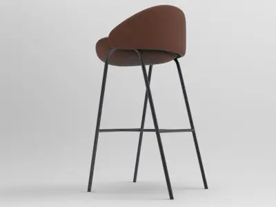 Gone Barstool Low-poly 3D model