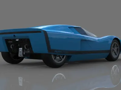 holden hurricane concept 1969 3D model