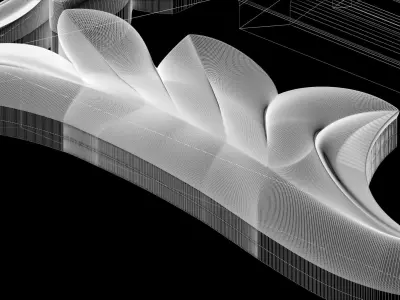 Frame for painting mirror for CNC milling 3D print model