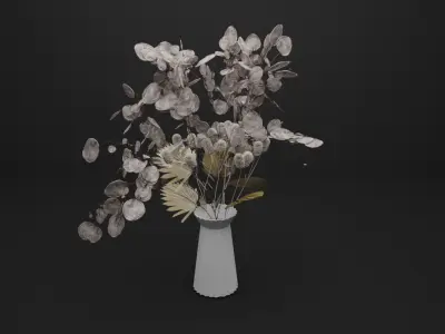 Lunaria Bouquet 3D model