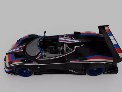 Pagani Zonda R Evo Barchetta 3D model