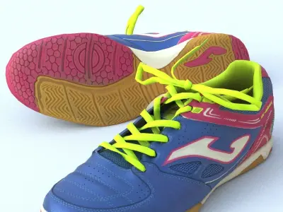 Sneaker Low Poly soccer shoe Low-poly 3D model