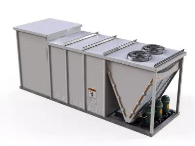 Rooftop Props Set 01 Low-poly 3D model