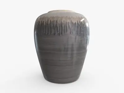 Vase Ceramic Melting Paint S Low-poly 3D model