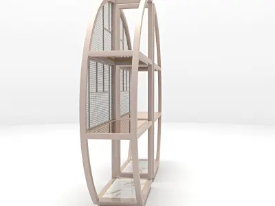 Modern Bookshelf 3D model