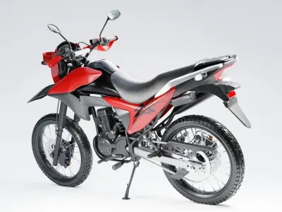 MOTORBIKE Low-poly 3D model