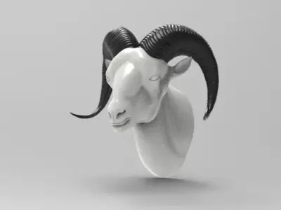 sheep head 3D model