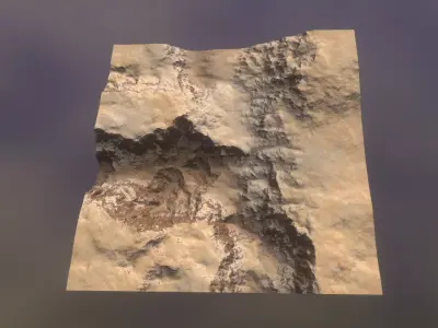 Desert Biome 1 Low-poly 3D model