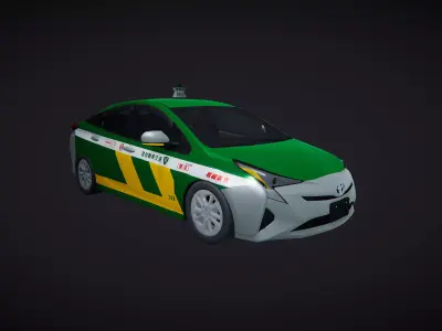 Car Taxi Japanese 01 3D model