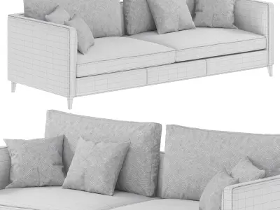 Crescent Sofa 3D model