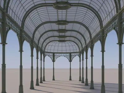 Iron Passage Canopy Structure 3D model