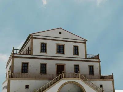 VILLA OLD  Low-poly 3D model
