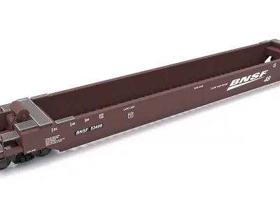 Husky Stack Railcar BNSF 3D model
