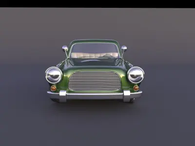 Stylized Car Rigged 3D model