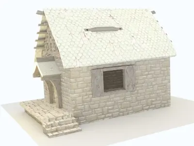 Tiny House Free low-poly 3D model