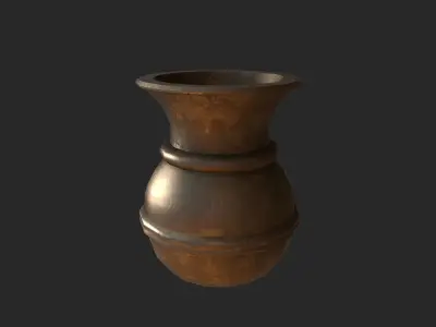 Spittoon vase Free low-poly 3D model