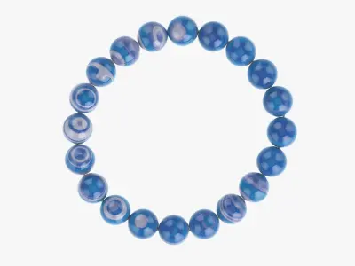 Bead Amethyst bracelet 3D model