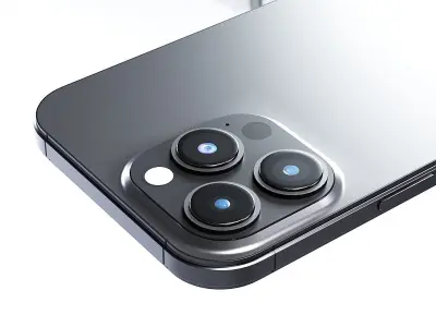 Apple iphone 14 pro max with three colors  3D model