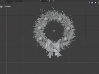 Christmas Wreath 3D model
