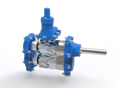 Hydraulic Gear Pump 3D model by saeedyouhannae
