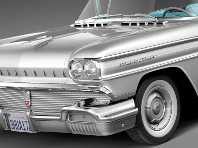 Oldsmobile 88 1958 Convertible 3D model