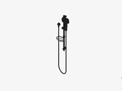 Shower - Rail - Luxury - Rapid Low-poly 3D model