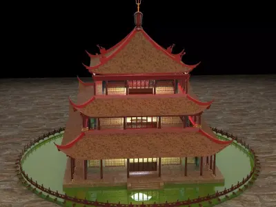 Chinese ancient house 3D model