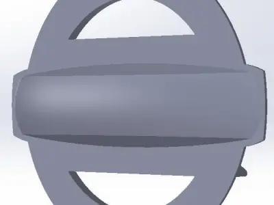 Nissan 370z front and rear Z emblem badge 3D print model