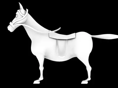 Horse A Low-poly 3D model