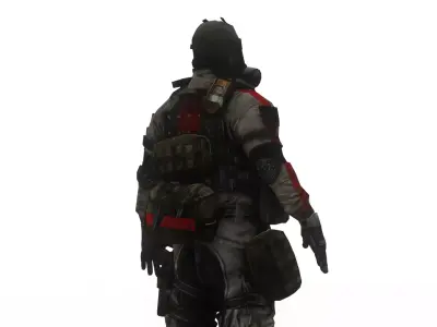 Special Forces Operator  Elite Military 3D Model Low-poly 3D model