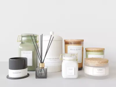 Living Candles Set 3D model