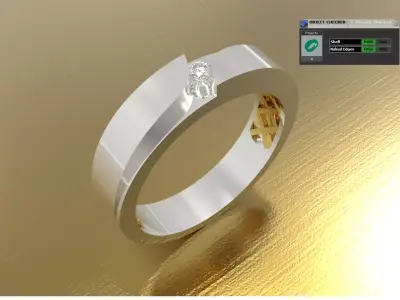 Men STL 3D gold jewelry ring model mr0328 3D print model