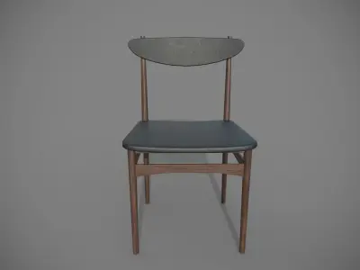 Chair - Mid Century retro chair Low-poly 3D model
