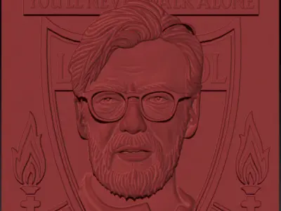3D models Jurgen Klopp - Liverpool Free 3D print model