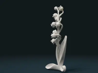Lily of the valley 3D print model